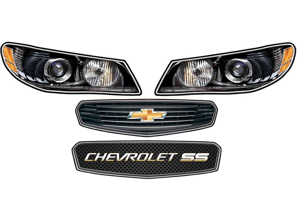 MD3 LM CHEVY SS HEADLIGHT DECAL KIT